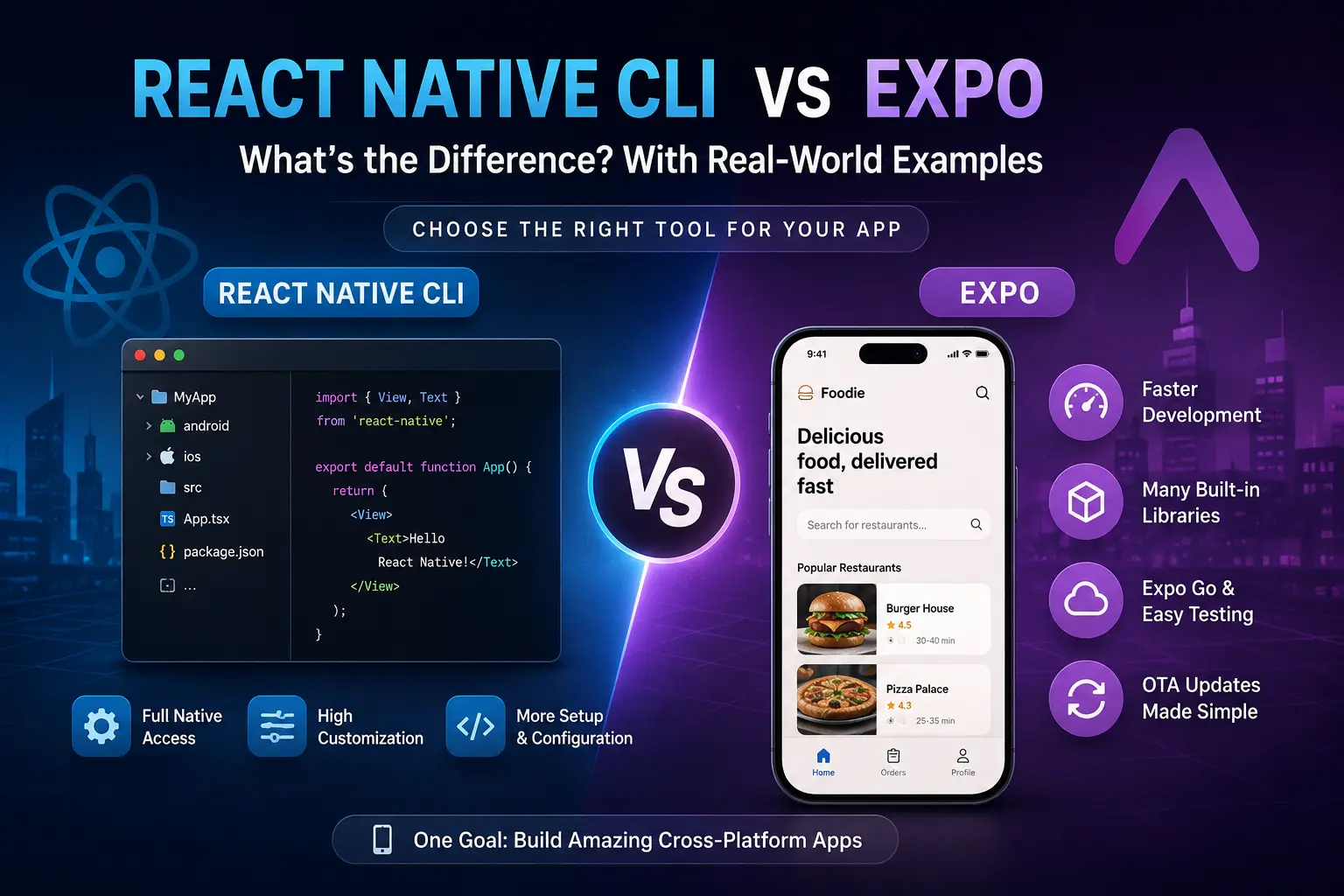 React Native CLI vs Expo: What Is the Difference? With Real-World Examples